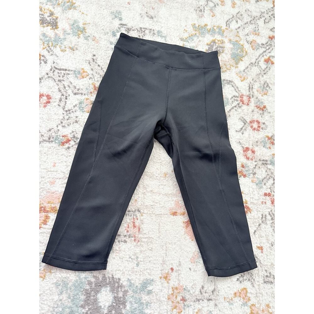 Ivy Park Black Cropped Athletic Leggings Size Small Beyounce